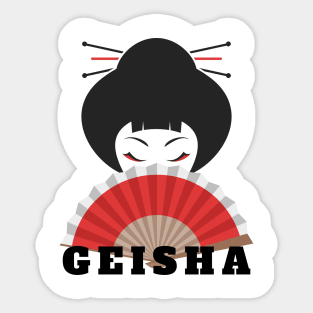 Geisha T-Shirt Sticker